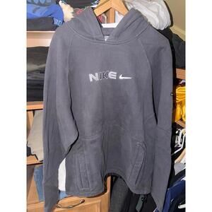 Nike Grey Tag Hoodie Mens MD Super Rare Grail Y2K 90s